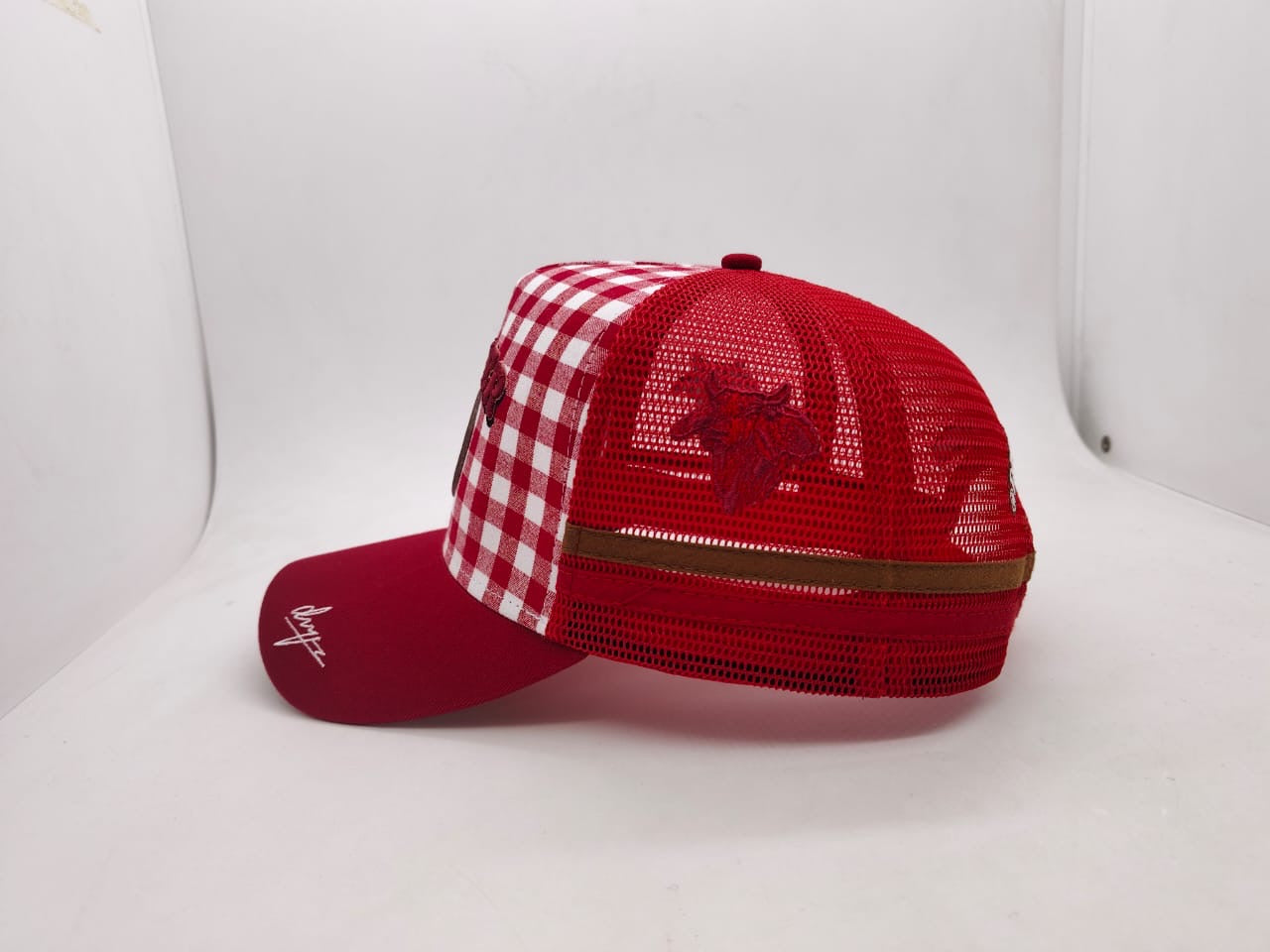 Dwyer Trucker Cap - Red & White Checkered
