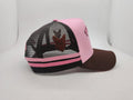 Dwyer Trucker Cap - Baby Pink & Brown