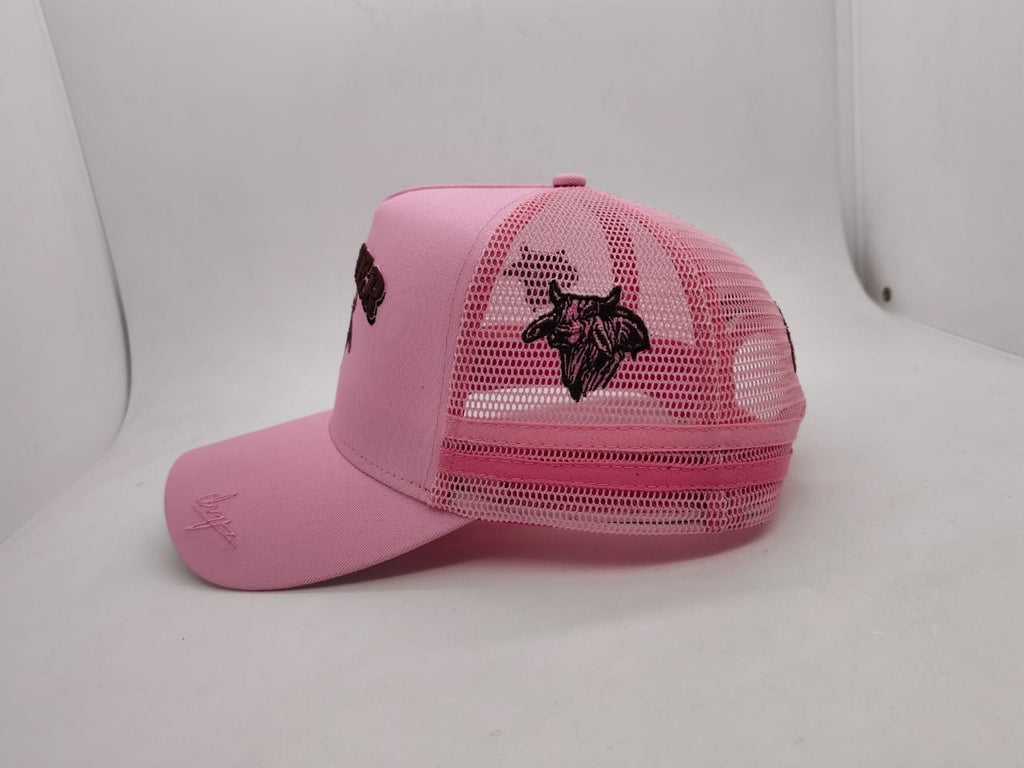 Dwyer Trucker Cap - Pink & Brown