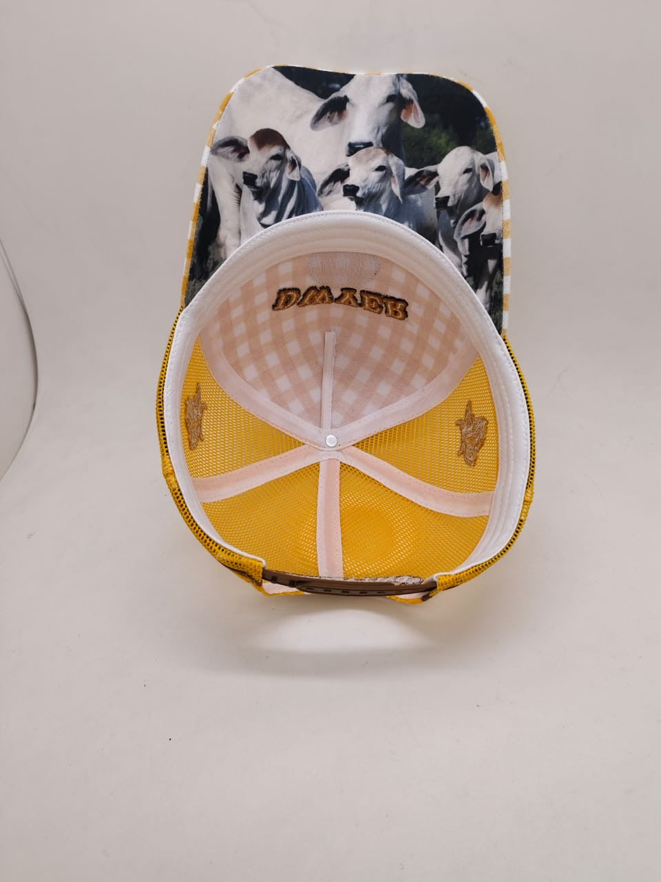 Dwyer Trucker Cap - Yellow & White Checkered