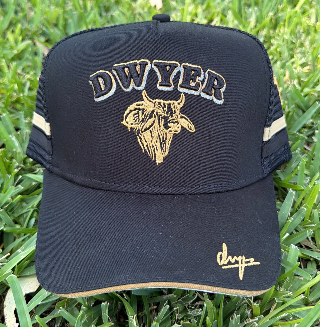 Dwyer Trucker Cap - Black & Gold